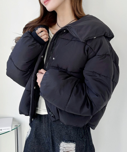 Ada. ダウンコート ダウンジャケット ビッグカラー 中綿 ダウン