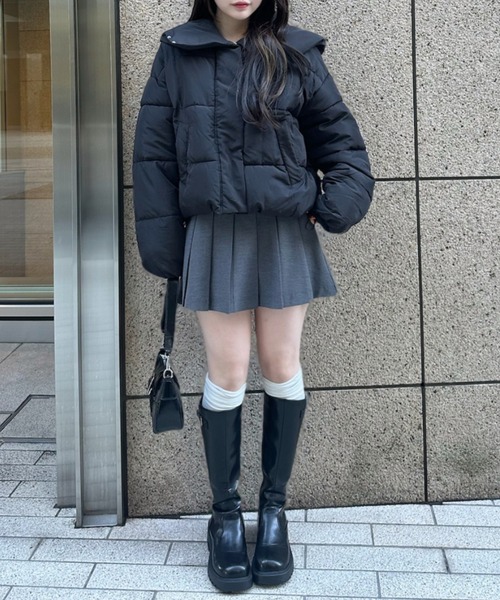 Ada. ダウンコート ダウンジャケット ビッグカラー 中綿 ダウン