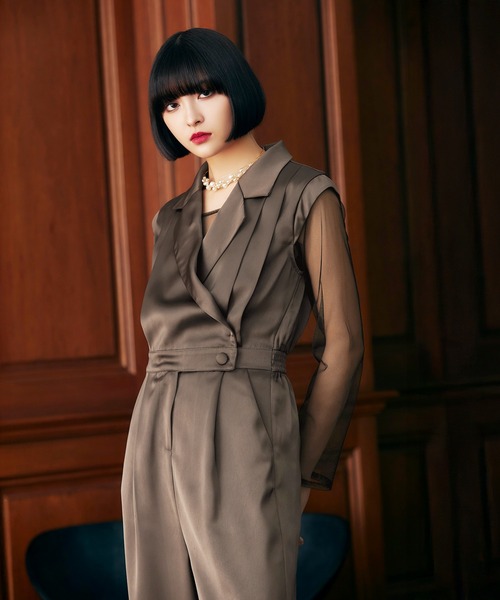 darial パンツドレス　Lサイズ　結婚式　2次会　同窓会 darial（ダリアル） パンツドレス 「darial」2way pants set dress