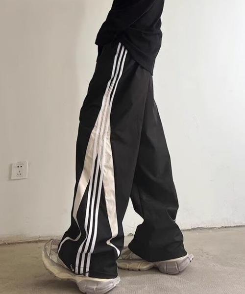 MGV（エムジーヴィー） ワイドパンツ パンツ サイドラインデザイン
