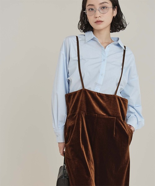 miette（ミエット） サロペット オーバーオール ベロアサロペット