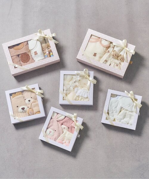出産祝い 「Baby Gift Box」tiny bearセット2の画像