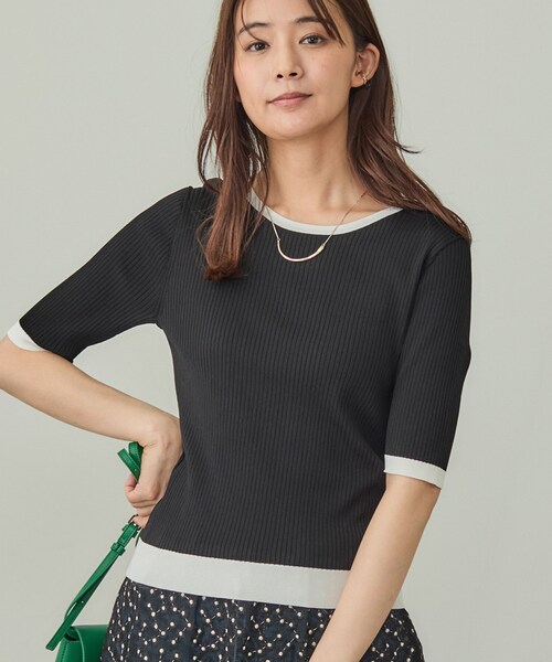 INDIVI（インディヴィ） ニット セーター 「インナーで活躍 