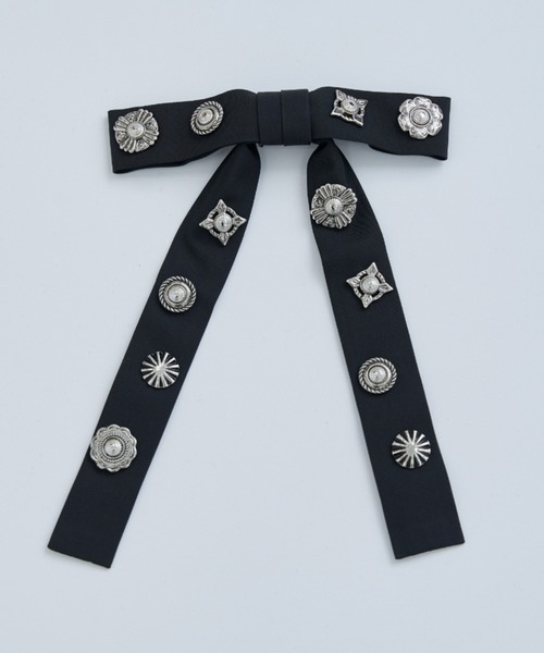 toga archives リボンタイ　ブラック TOGA ARCHIVES(トーガ アーカイブス) Metal ribbon tie メタル