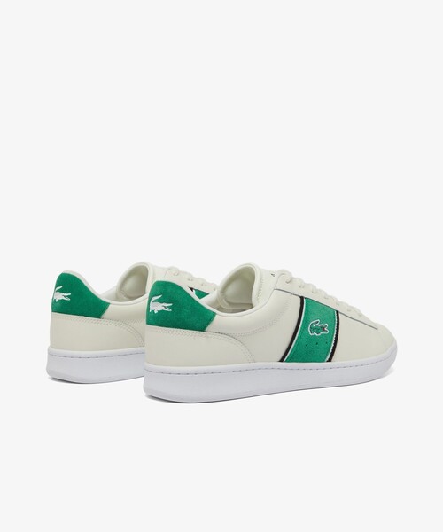 「LACOSTE」 ローカットスニーカー 28.5cm ホワイト×ホワイト メンズ