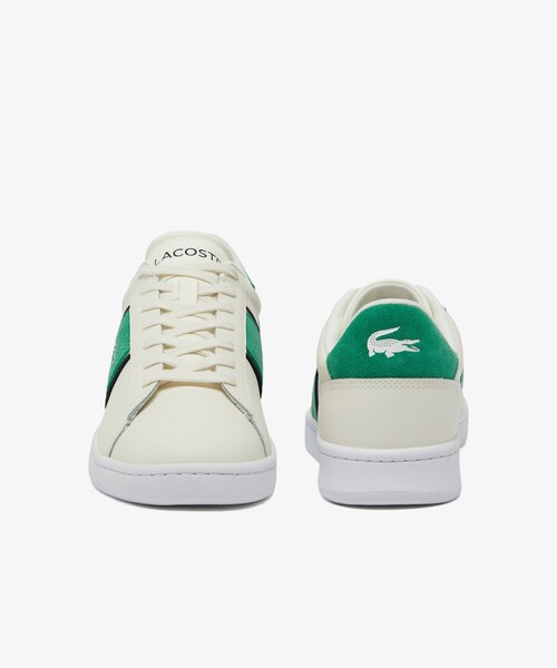 「LACOSTE」 ローカットスニーカー 28.5cm ホワイト×ホワイト メンズ