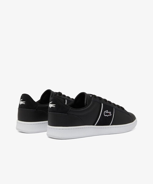 「LACOSTE」 ローカットスニーカー 28.5cm ホワイト×ホワイト メンズ