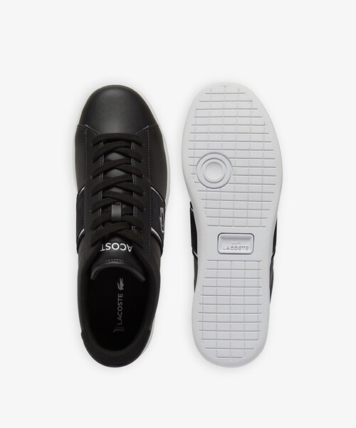 「LACOSTE」 ローカットスニーカー 28.5cm ホワイト×ホワイト メンズ