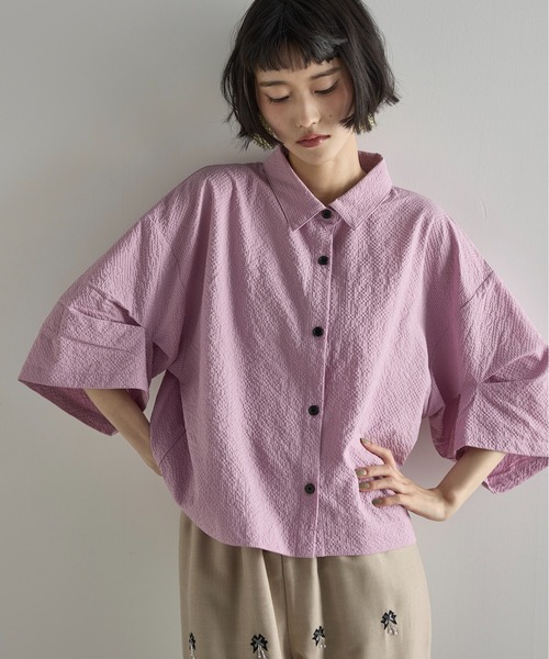 THE Yon 半袖シャツ FREE ピンク レディース : ZOZOTOWN Yahoo!店