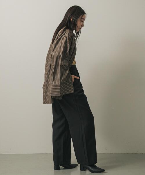 SENSE OF PLACE by URBAN RESEARCH パンツ ベルトデザインスラックス