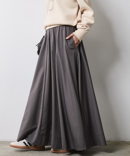 CHIC STYLE（シックスタイル） スカート フレアマキシスカート「大きい