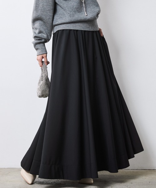 CHIC STYLE（シックスタイル） スカート フレアマキシスカート「大きい