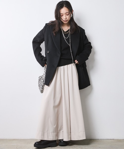 CHIC STYLE（シックスタイル） スカート フレアマキシスカート「大きい