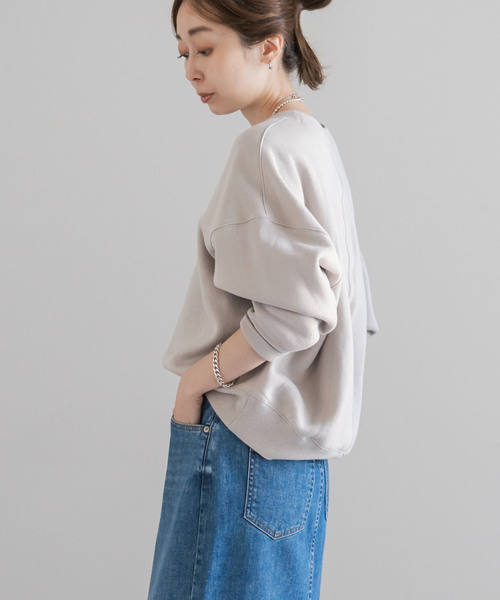 NOBLE（ノーブル） トレーナー スウェット 「追加」ナッピングオーバー