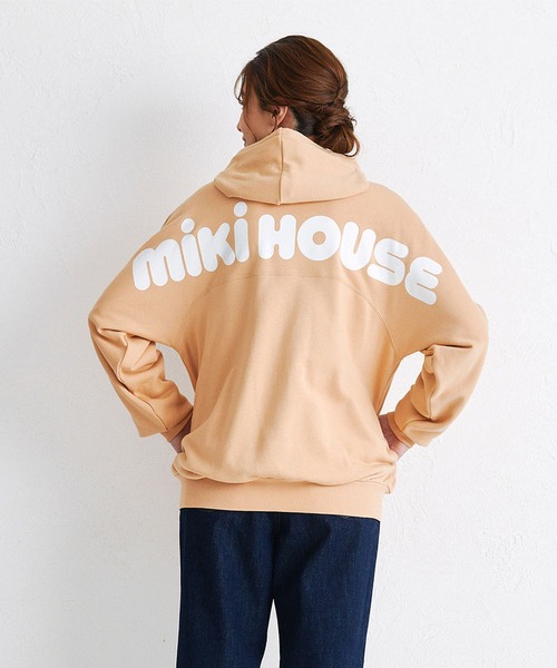 ミキハウス mikihouse バックロゴパーカー 大人用 長袖 スウェット S WEB限定】バックロゴパーカー（大人用）【WebLimited】 – ミキハウス