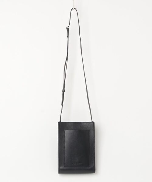 超美品 J&M DAVIDSON ブラックレザーショルダーバッグ J&M Davidson（J＆Mデヴィッドソン） 」 ショルダーバッグ - ブラック