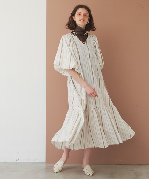 「LA BELLE ETUDE」 半袖ワンピース FREE ライトパープル レディース_画像5