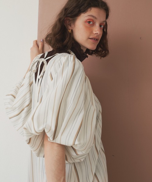 「LA BELLE ETUDE」 半袖ワンピース FREE ライトパープル レディース_画像9