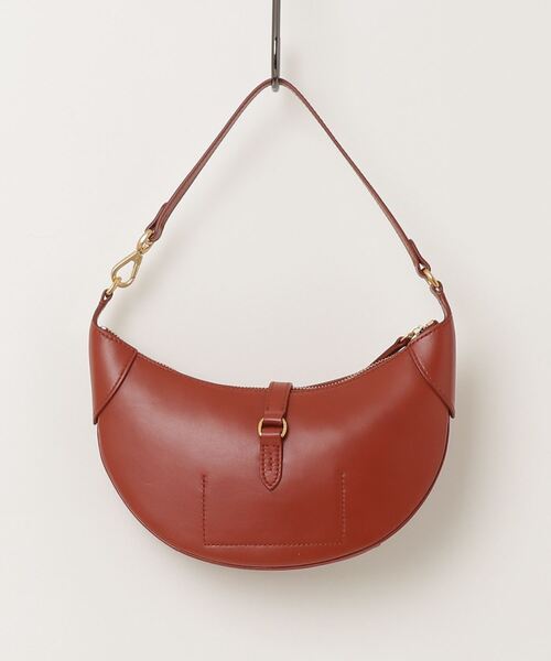 極美品✨ポロラルフローレン Polo ID カーフスキン ハンドバッグ 三日月 POLO RALPH LAUREN（ポロ・ラルフローレン） ショルダーバッグ バッグ