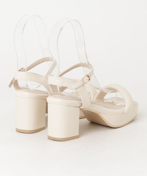 「Piedi Nudi」 ヒールサンダル M ホワイト レディース_画像2