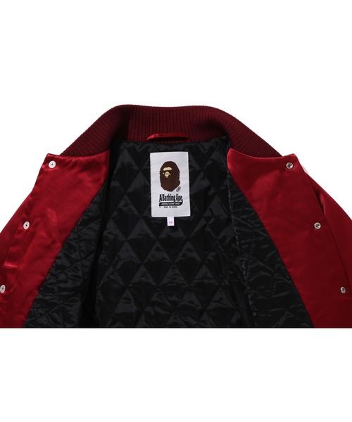 A BATHING APE（アベイシングエイプ） スタジャン BAPE SATIN VARSITY