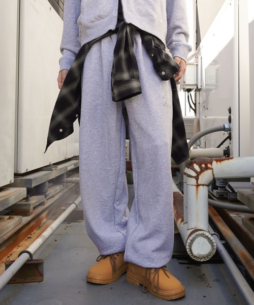 SPINNS（スピンズ） ワイドパンツ スウェットパンツ ジャージ
