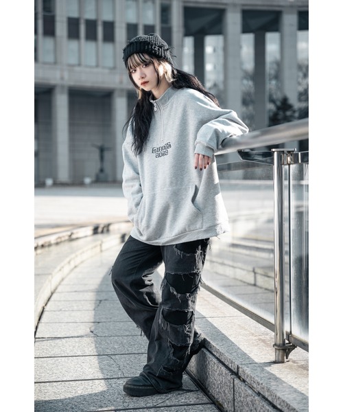 「L.H.P」 「gibous」スウェットカットソー M グレー レディース_画像9