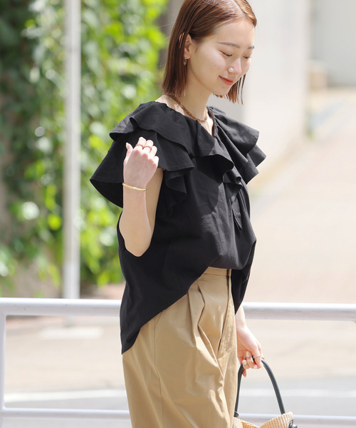 「JOURNAL STANDARD relume」 ノースリーブトップス FREE ブラウン レディース_画像7