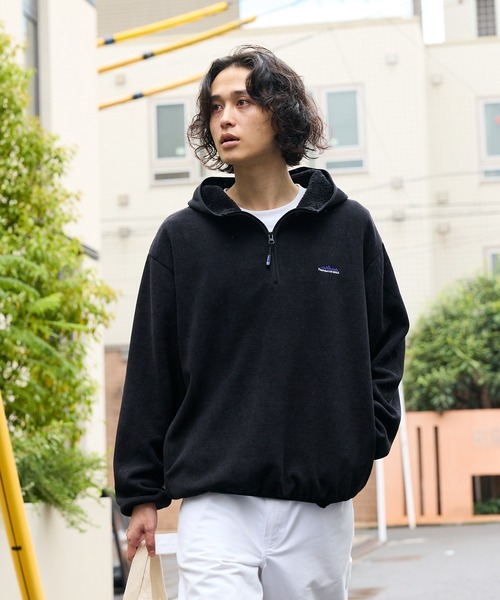 THOUSAND MILE（サウザンドマイル） パーカー KNIT FREECE HALF ZIP
