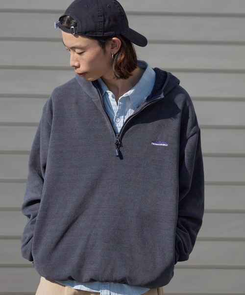 THOUSAND MILE（サウザンドマイル） パーカー KNIT FREECE HALF ZIP