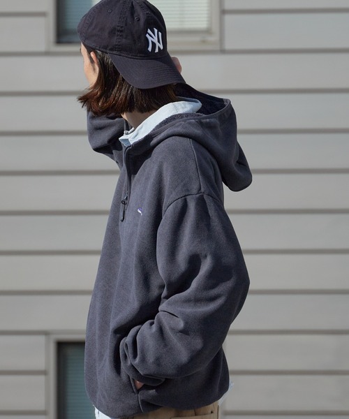 THOUSAND MILE（サウザンドマイル） パーカー KNIT FREECE HALF ZIP