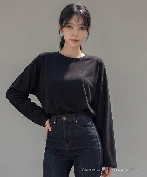 ANGEL BLUE（エンジェルブルー） ヘンリーネック tシャツ 「エンジェル