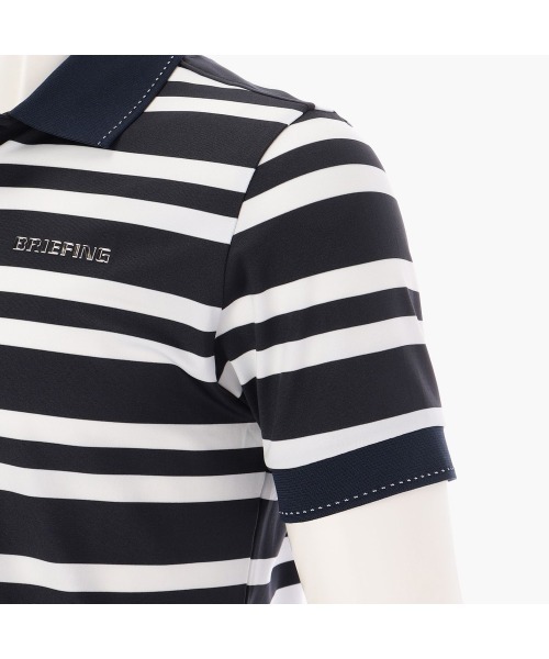 BRIEFING 半袖ポロシャツ M 黒/白　ブリーフィング BRIEFING（ブリーフィング） 半袖ポロシャツ M ブラック メンズ