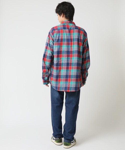 ARCADE（アーケード） シャツ アウター感覚の裏ボア チェック