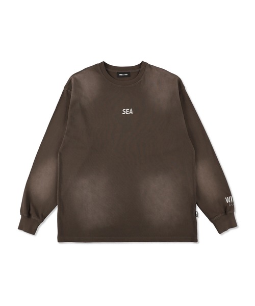 WIND AND SEA（ウィンダンシー） tシャツ SULFUR DYEING LOGO L/S TEE