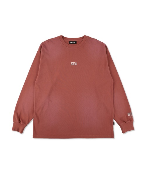 WIND AND SEA（ウィンダンシー） tシャツ SULFUR DYEING LOGO L/S TEE
