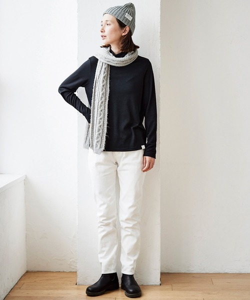 「Sunny clouds」 デニムパンツ 67 ホワイト レディース_画像2