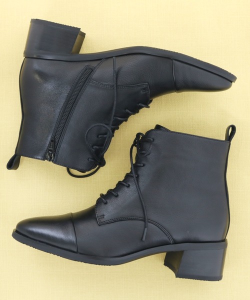 「cava cava」 ショートブーツ 24.5cm ブラック レディース_画像2