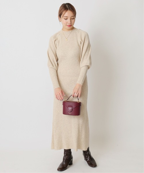 「U by SPICK&SPAN」 ニットワンピース FREE グレー レディース_画像5