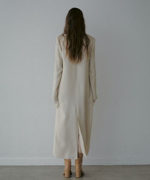 「ETRE TOKYO」 長袖ワンピース M ライトベージュ レディース_画像8