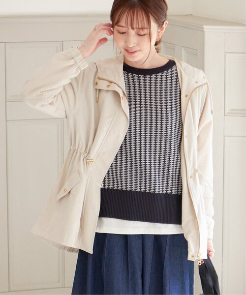 「ikka」 マウンテンパーカー L チャコールグレー レディース_画像2