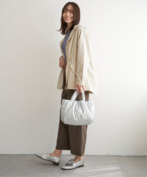 「ikka」 マウンテンパーカー L チャコールグレー レディース_画像9