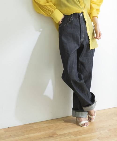 「PICCADILLY」 デニムパンツ SMALL ノンウォッシュ レディース_画像4