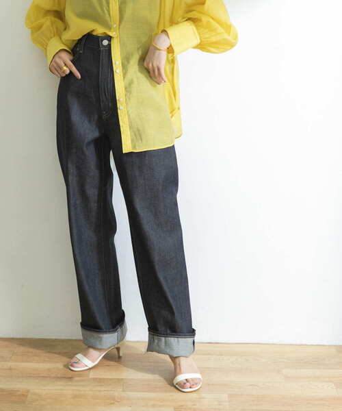「PICCADILLY」 デニムパンツ SMALL ノンウォッシュ レディース_画像5