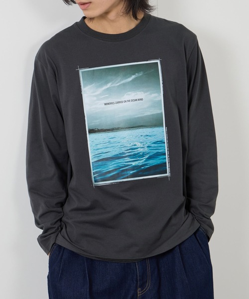 tシャツ 「T-GRAPHICS / ティーグラフィックス」フォトプリント長袖T