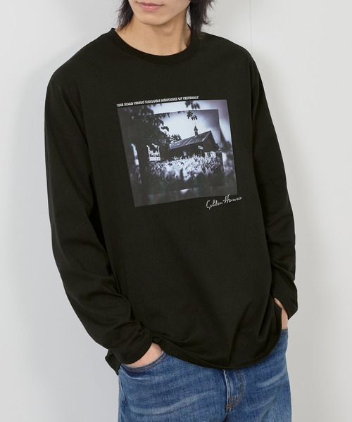 tシャツ 「T-GRAPHICS / ティーグラフィックス」フォトプリント長袖T