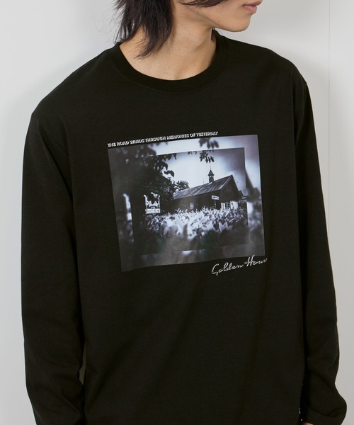 tシャツ 「T-GRAPHICS / ティーグラフィックス」フォトプリント長袖T