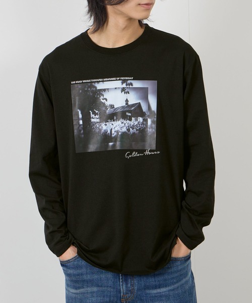 tシャツ 「T-GRAPHICS / ティーグラフィックス」フォトプリント長袖T