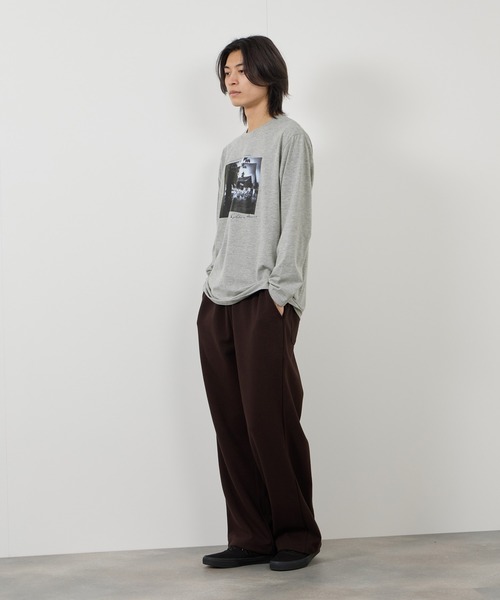 tシャツ T-GRAPHICS フォトプリント長袖Tシャツ メンズ レディース
