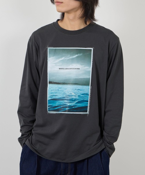 tシャツ 「T-GRAPHICS / ティーグラフィックス」フォトプリント長袖T